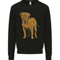 French Mastiff Dogue Bordeaux Dog Kids Sweatshirt Jumper Black