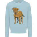 French Mastiff Dogue Bordeaux Dog Kids Sweatshirt Jumper Light Blue