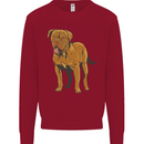 French Mastiff Dogue Bordeaux Dog Kids Sweatshirt Jumper Red