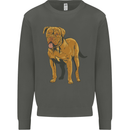 French Mastiff Dogue Bordeaux Dog Kids Sweatshirt Jumper Storm Grey
