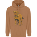 French Mastiff Dogue Bordeaux Dog Mens 80% Cotton Hoodie Caramel Latte