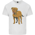 French Mastiff Dogue Bordeaux Dog Mens Cotton T-Shirt Tee Top White