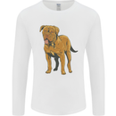 French Mastiff Dogue Bordeaux Dog Mens Long Sleeve T-Shirt White