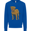 French Mastiff Dogue Bordeaux Dog Mens Sweatshirt Jumper Royal Blue