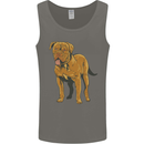French Mastiff Dogue Bordeaux Dog Mens Vest Tank Top Charcoal