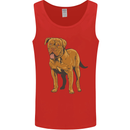 French Mastiff Dogue Bordeaux Dog Mens Vest Tank Top Red