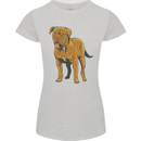 French Mastiff Dogue Bordeaux Dog Womens Petite Cut T-Shirt Sports Grey
