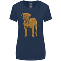 French Mastiff Dogue Bordeaux Dog Womens Wider Cut T-Shirt Navy Blue