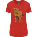French Mastiff Dogue Bordeaux Dog Womens Wider Cut T-Shirt Red