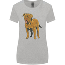 French Mastiff Dogue Bordeaux Dog Womens Wider Cut T-Shirt Sports Grey