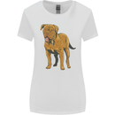 French Mastiff Dogue Bordeaux Dog Womens Wider Cut T-Shirt White
