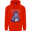Freyja Norse Goddess Viking Valhalla Childrens Kids Hoodie Bright Red