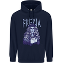 Freyja Norse Goddess Viking Valhalla Childrens Kids Hoodie Navy Blue