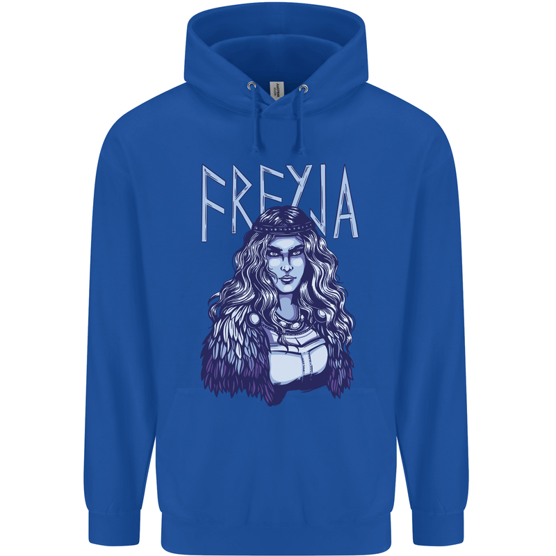 Freyja Norse Goddess Viking Valhalla Childrens Kids Hoodie Royal Blue