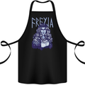 Freyja Norse Goddess Viking Valhalla Cotton Apron 100% Organic Black