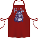 Freyja Norse Goddess Viking Valhalla Cotton Apron 100% Organic Maroon