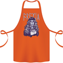 Freyja Norse Goddess Viking Valhalla Cotton Apron 100% Organic Orange