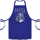 Freyja Norse Goddess Viking Valhalla Cotton Apron 100% Organic Royal Blue