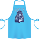 Freyja Norse Goddess Viking Valhalla Cotton Apron 100% Organic Turquoise