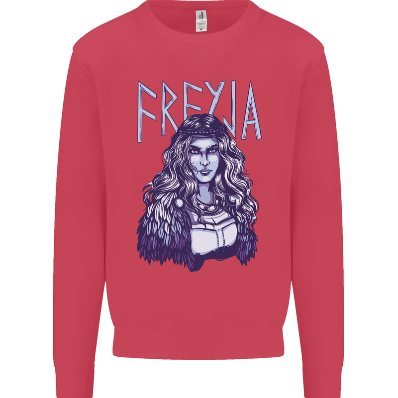 Freyja Norse Goddess Viking Valhalla Kids Sweatshirt Jumper Heliconia