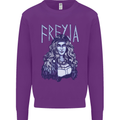 Freyja Norse Goddess Viking Valhalla Kids Sweatshirt Jumper Purple