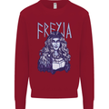 Freyja Norse Goddess Viking Valhalla Kids Sweatshirt Jumper Red