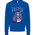 Freyja Norse Goddess Viking Valhalla Kids Sweatshirt Jumper Royal Blue