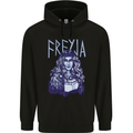 Freyja Norse Goddess Viking Valhalla Mens 80% Cotton Hoodie Black