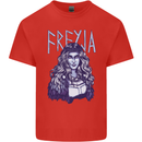 Freyja Norse Goddess Viking Valhalla Mens Cotton T-Shirt Tee Top Red