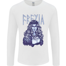 Freyja Norse Goddess Viking Valhalla Mens Long Sleeve T-Shirt White
