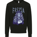 Freyja Norse Goddess Viking Valhalla Mens Sweatshirt Jumper Black