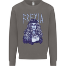Freyja Norse Goddess Viking Valhalla Mens Sweatshirt Jumper Charcoal