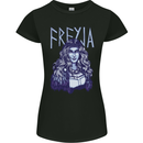 Freyja Norse Goddess Viking Valhalla Womens Petite Cut T-Shirt Black