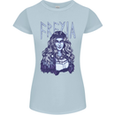 Freyja Norse Goddess Viking Valhalla Womens Petite Cut T-Shirt Light Blue