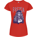 Freyja Norse Goddess Viking Valhalla Womens Petite Cut T-Shirt Red