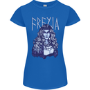 Freyja Norse Goddess Viking Valhalla Womens Petite Cut T-Shirt Royal Blue