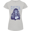 Freyja Norse Goddess Viking Valhalla Womens Petite Cut T-Shirt Sports Grey