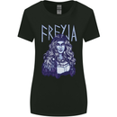 Freyja Norse Goddess Viking Valhalla Womens Wider Cut T-Shirt Black