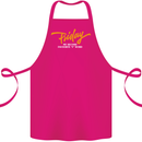 Friday My Second Favorite F Word Cotton Apron 100% Organic Pink
