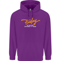 Friday My Second Favorite F Word Mens 80% Cotton Hoodie Purple
