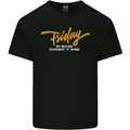 Friday My Second Favorite F Word Mens Cotton T-Shirt Tee Top Black