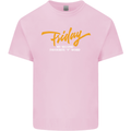 Friday My Second Favorite F Word Mens Cotton T-Shirt Tee Top Light Pink
