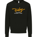 Friday My Second Favorite F Word Mens Sweatshirt Jumper Black