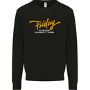 Friday My Second Favorite F Word Mens Sweatshirt Jumper Black