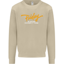 Friday My Second Favorite F Word Mens Sweatshirt Jumper Sand