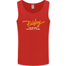 Friday My Second Favorite F Word Mens Vest Tank Top Red