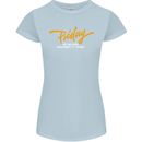 Friday My Second Favorite F Word Womens Petite Cut T-Shirt Light Blue