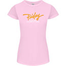 Friday My Second Favorite F Word Womens Petite Cut T-Shirt Light Pink