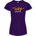 Friday My Second Favorite F Word Womens Petite Cut T-Shirt Purple