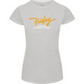 Friday My Second Favorite F Word Womens Petite Cut T-Shirt Sports Grey